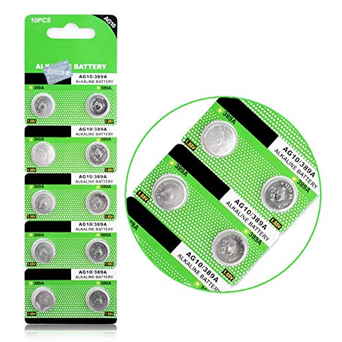 10 piezas Pilas AG10 LR1130 1.5V para relojes y juguetes miniatura 1