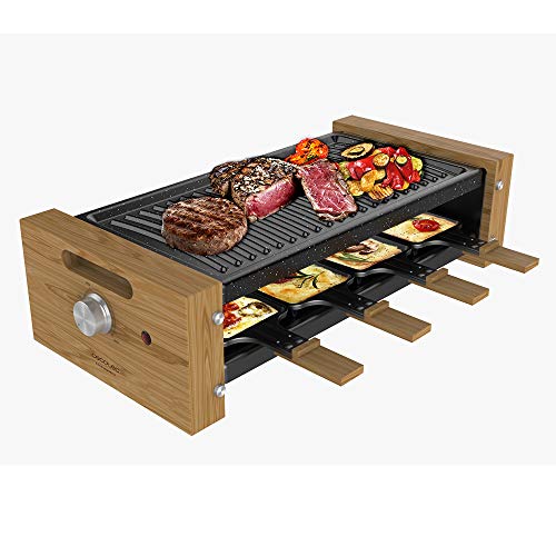 Raclette Cheese & Grill 8200 Holz, Schwarz