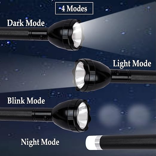 Image of Bright Light 100W Laser Led Torch New 2 in 1 800M Long Range Beam Long Press for Blinker 4 Modes Waterproof Rechargeable Battery Penlight Waterproof Light Led Flashlight Torch, Aluminum
