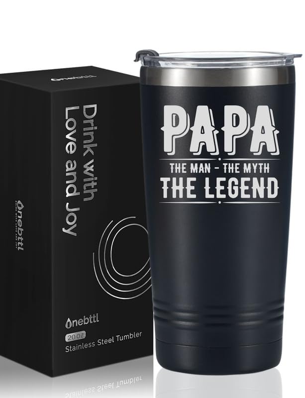 Onebttl Grandad Gifts Tumbler, Grandfather Presents from Granddaughters Grandsons for Father's Day Christmas