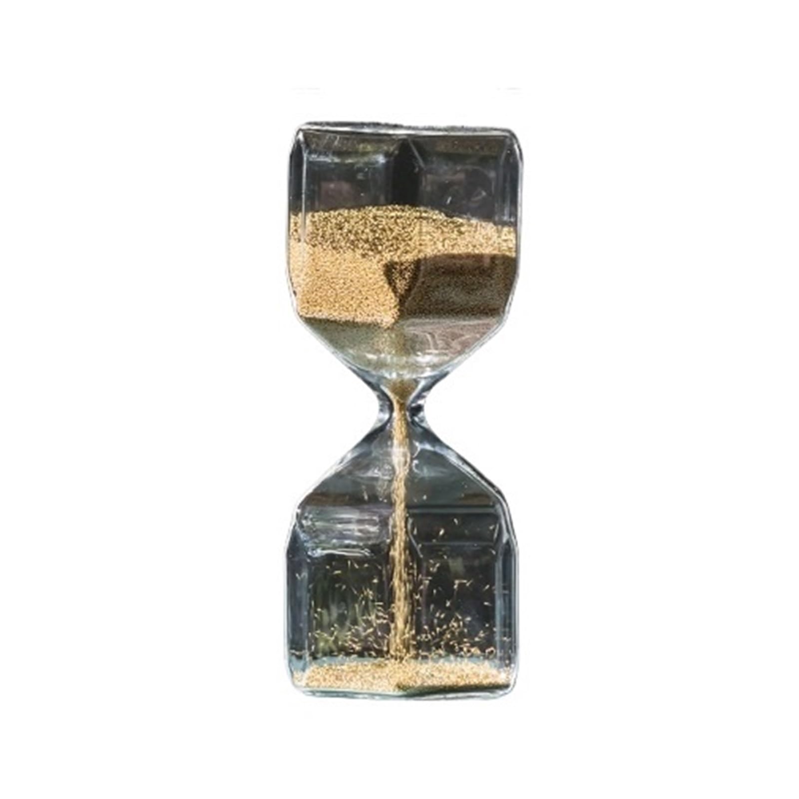 Kreative Tisch Sanduhr Moderne Einfache Haushalts Dekor Wohnzimmer Desktop Glas Ornamente(16 * 7cm)