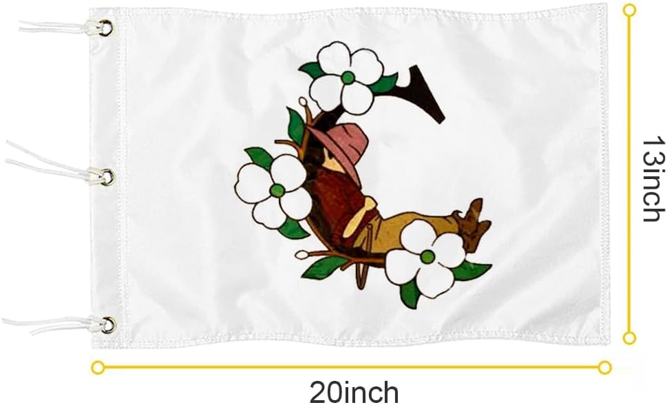 Pinehurst Golf Club Golf Pin PGA Flag Practic Putting Green Golf Flag For Backyard Garden Double-Sewn 600D Nylon Miniature Pin Flag (C 20"X13" Grommet)