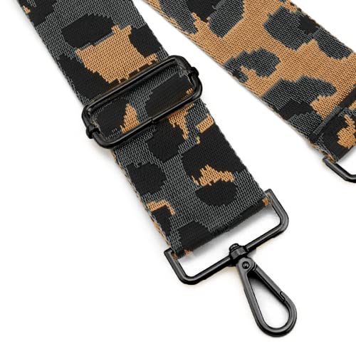 Image of ZOOEASS Nickel Buckles Wide Shoulder Strap Adjustable Replacement Belt Gun Buckles Guitar Style Crossbody Bag Strap