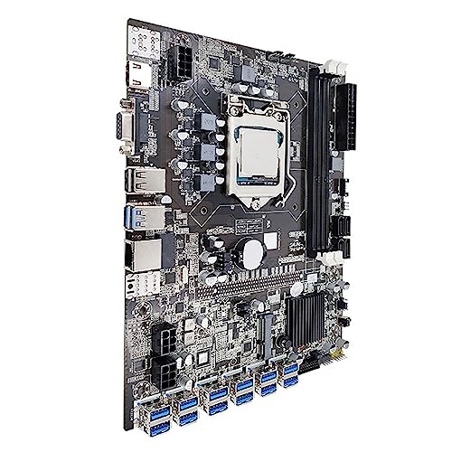 GABEALF B75 ETH Mining Moderkort med 12 PCIE och G630 CPU