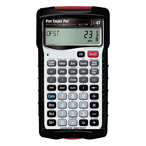 Calculated Industries 4095 Pipe Trades Pro Advanced Pipe Layout and Design Math…