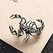 Vintage Scorpion Brooch Pin, AILUOR Fashion Animal Scorpio Brooch Pin Constellation Jewelry Gift for Mens Suit Décor (Black)
