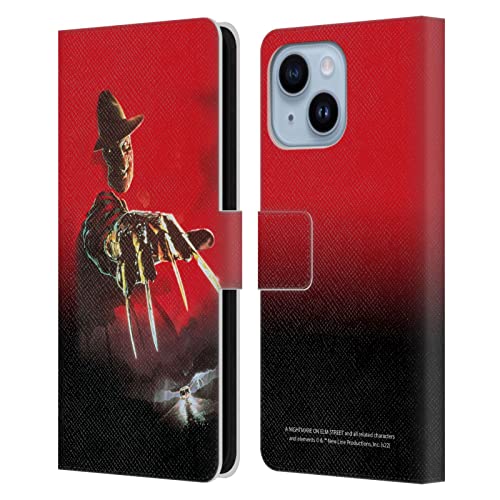 Housse en cuir iPhone 14 Plus Nightmare on Elm Street aux finitions soignées