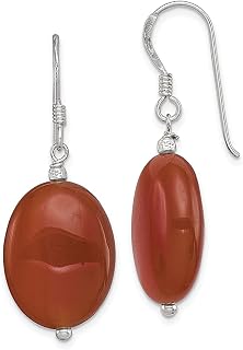 Brincos de candelabro de prata esterlina 925 com pingente de cornalina de pérola e pedra natural, joias finas para mulheres, presentes para ela, Pedra Pérola Concha, Cornalina