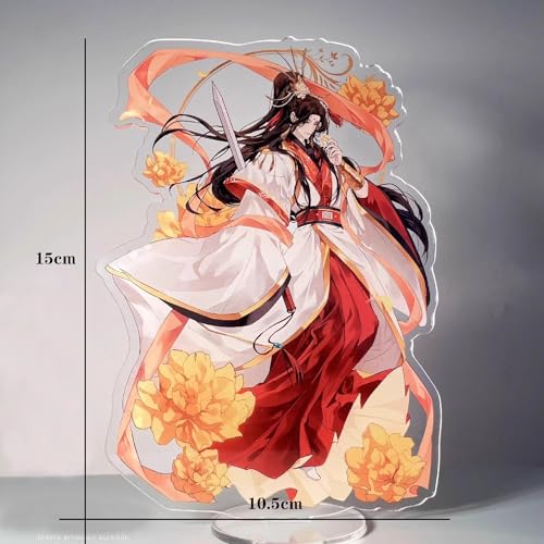 Image of Zaky Heaven Official's Blessing Acrylic Stand Figure - Tian Guan Ci Fu Cosplay Earrings Hua Cheng Keychain Xie Lian Brooch Character Sticker Set 16 PCS