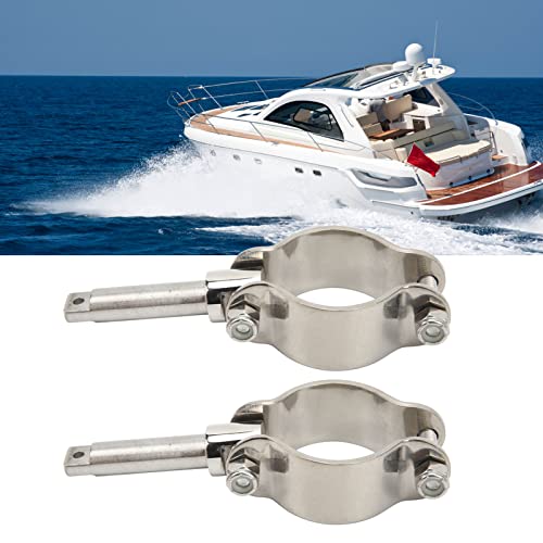 1 Pair Boat Oar Lock Socket,Oar Lock Socket Side Mount 1 3/8In To 1 3/4In Inner Diameter Clamp On Row Lock Brackets #TOP6