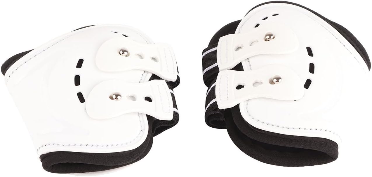 Horse Boots, Fly Leg Wraps for Horses Breathable Horse Hind Leg Boots Open Front Jumping Tendon Horses Boots Horse Ice Boots for Riding Shock Absorbing Jumping (M)