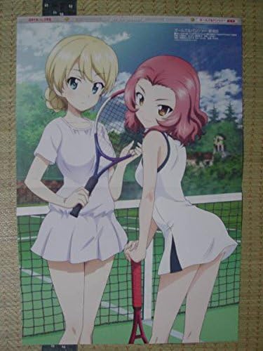 Amazon ガールズ パンツァーダージリン ローズヒップ テニスウェア ガルパン ご注文はうさぎですか 両面ピンナップポスター アニメ 萌えグッズ 通販