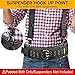 4-Inch Padded Tool Belt,Heavy Duty Tool Belts for Men with 4 Suspenders Ring,Work Belts for Electrician,Carpenter,Construction,Utility Belt,Adjustable 34''-40''(Pouch not Included)