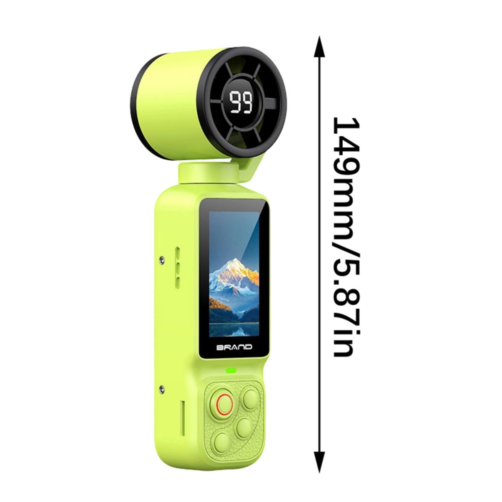 Videocamera portatile, bianca, con scheda di memoria da 32 G