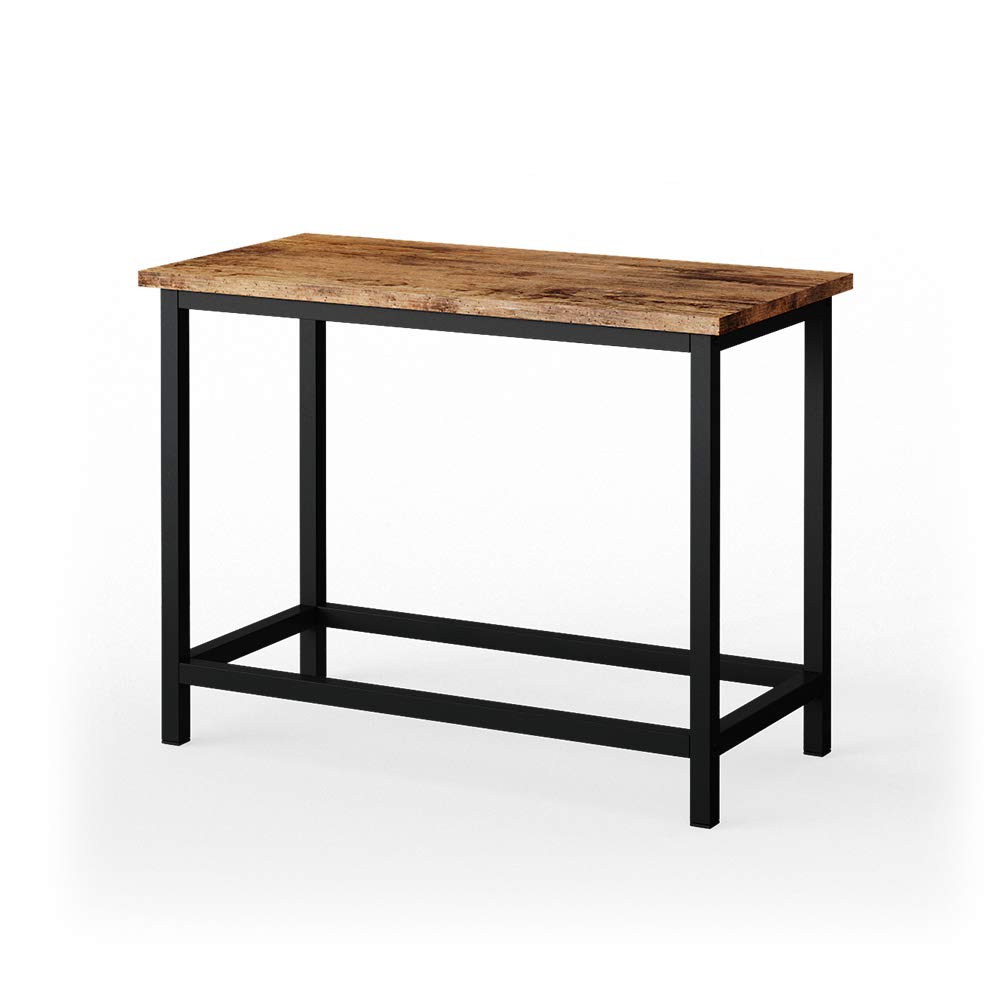 Vicco Fyrk Rustic Oak/Black, 60cm Vanity Stool