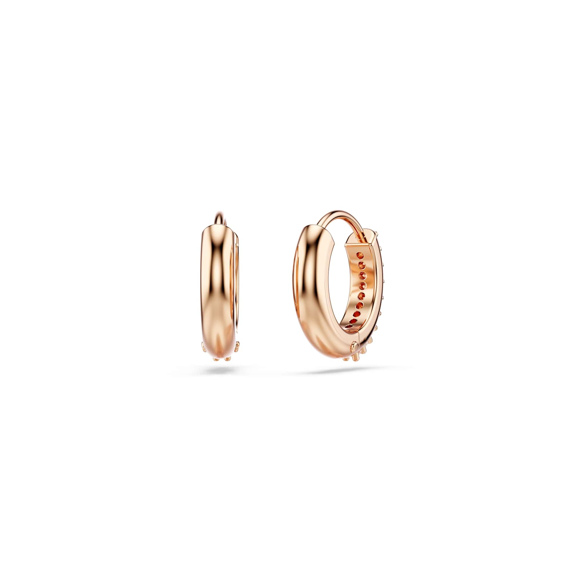 Pendientes de aro Swarovski 5690669 Matrix blanco