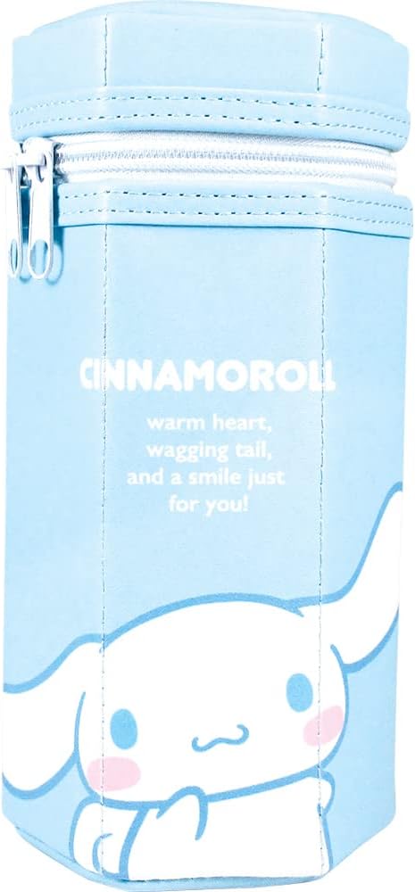 Tees Factory Sanrio SR-5533754CR Hex Pouch, Cinnamoroll, Approx. W 3.5 x D 3.1 x H 7.1 inches (9 x 8 x 18