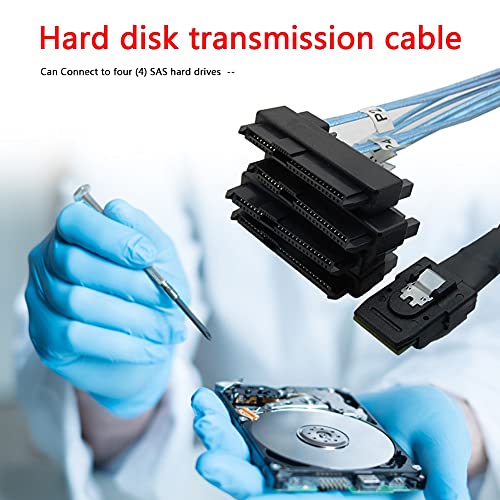 Cable Connecte Mini SAS 36P SFF-8087 a 4 SFF-8482 1M miniatura 6