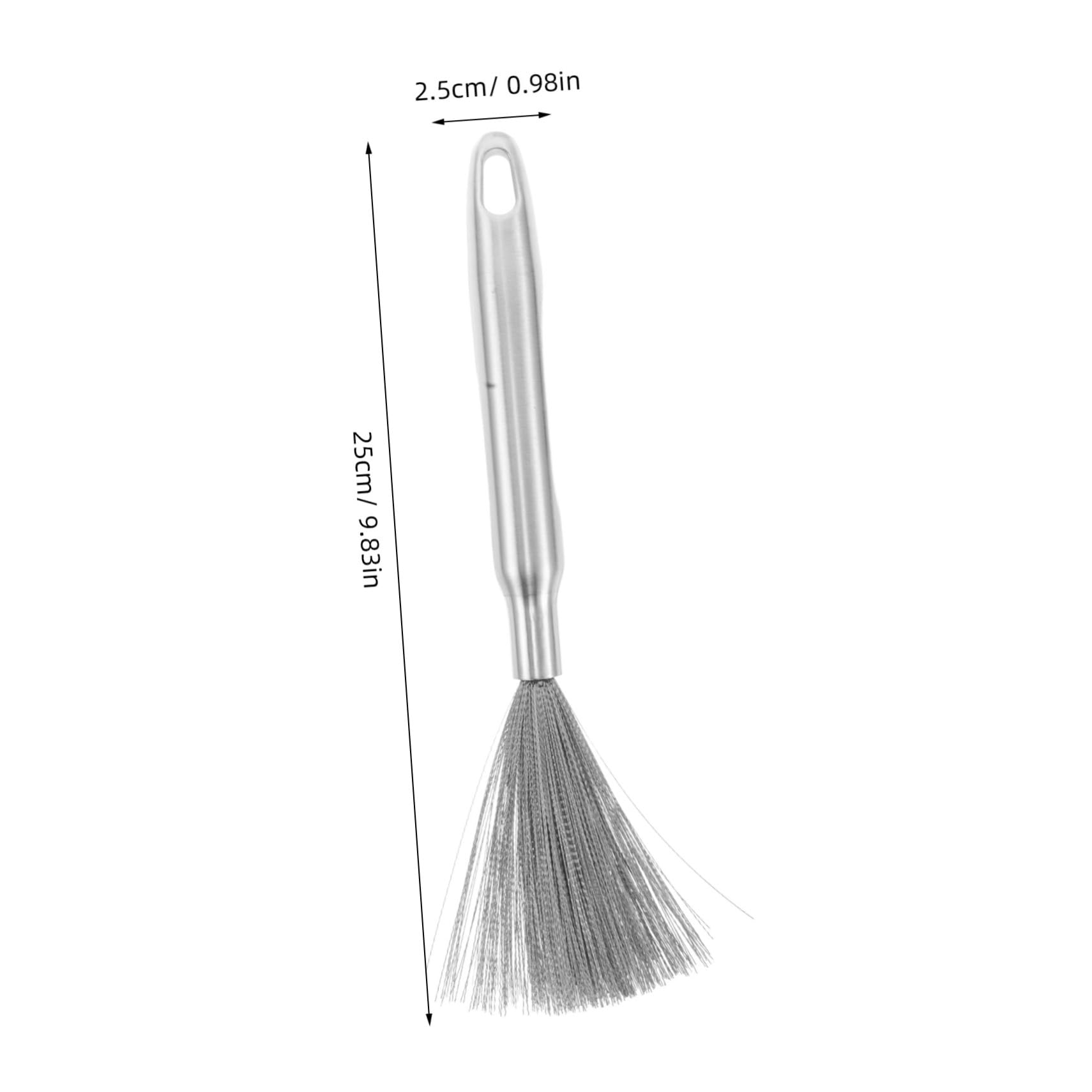 BESTYASH Stainless Steel Pot Scrubber Brush with Long Handle Heavy Duty Dish Brush for Grease Removal and High Performance Cleaning of Cookware for Nonstick and Pots