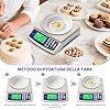 Bilancia da cucina digitale, 66LB / 30kg /1g Precisione Bilancia alimenti, 5 tipi di unità g, kg, oz, lb ml bilancia cucina professionale, Display LCD, Con Tara PCS conteggio Funzione