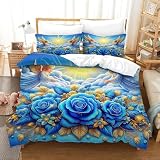 Angel Wings Juego De Funda Nórdica Hipoalergénico, Juego De Sábanas De Cama Bajera Ajustable, Suave Y Transpirable, Ropa De Cama Respetuosa con La Piel Super King（260x220cm）