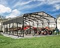 Jocisland 20x30 FT Heavy Duty Metal Carport for Multiple Vehicles, All-Weather Car Canopy with Galvanized Steel Roof & Reinforced Base, Shelter for Bass Boats, Full-Sized Pickups and Tractors