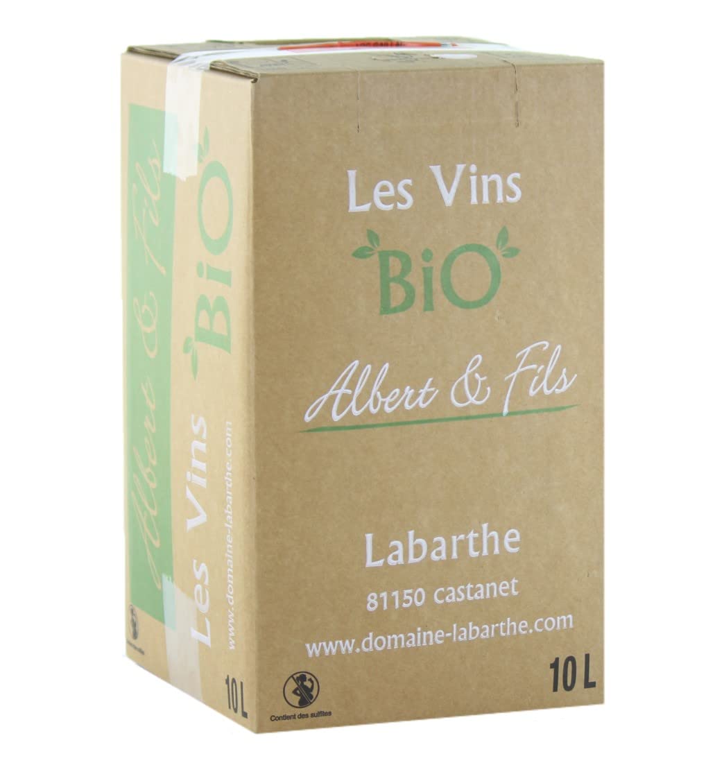 Bib Vin Rouge Bio 10 L - AOC Gaillac - Domaine de Labarthe - Vigneron Indépendant depuis 1550