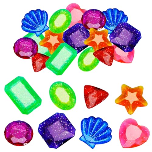 SHIQUAN 16 Pièces Jouets de Plongée, Pierres Précieuses pour Enfants, Jouets Piscine Enfant, Jeux pour Piscine Enfant, Idéal pour Les Anniversaires, Les Fêtes, La Natation（Couleur Aléatoire）