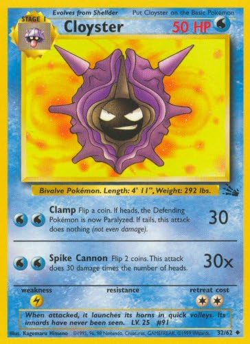 Pokemon - Cloyster (32) - Fossil