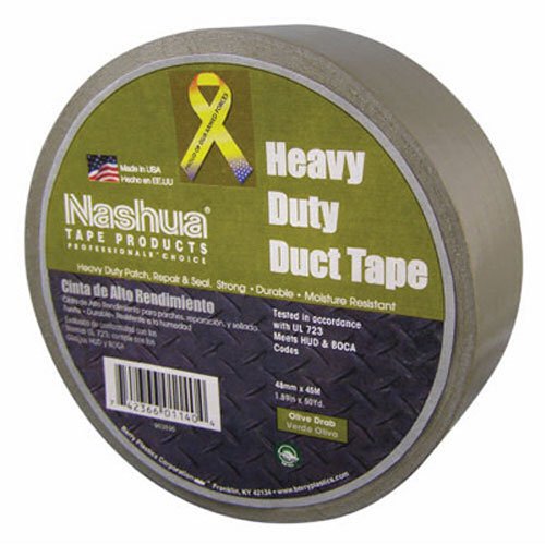 Duct Tape, Olive Drab, 1.89-In. x 50-Yd. Roll -1088113