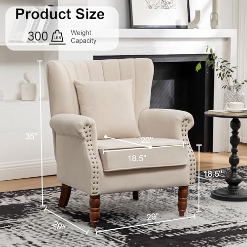 Sillón Plegable Velvet Beige miniatura 2