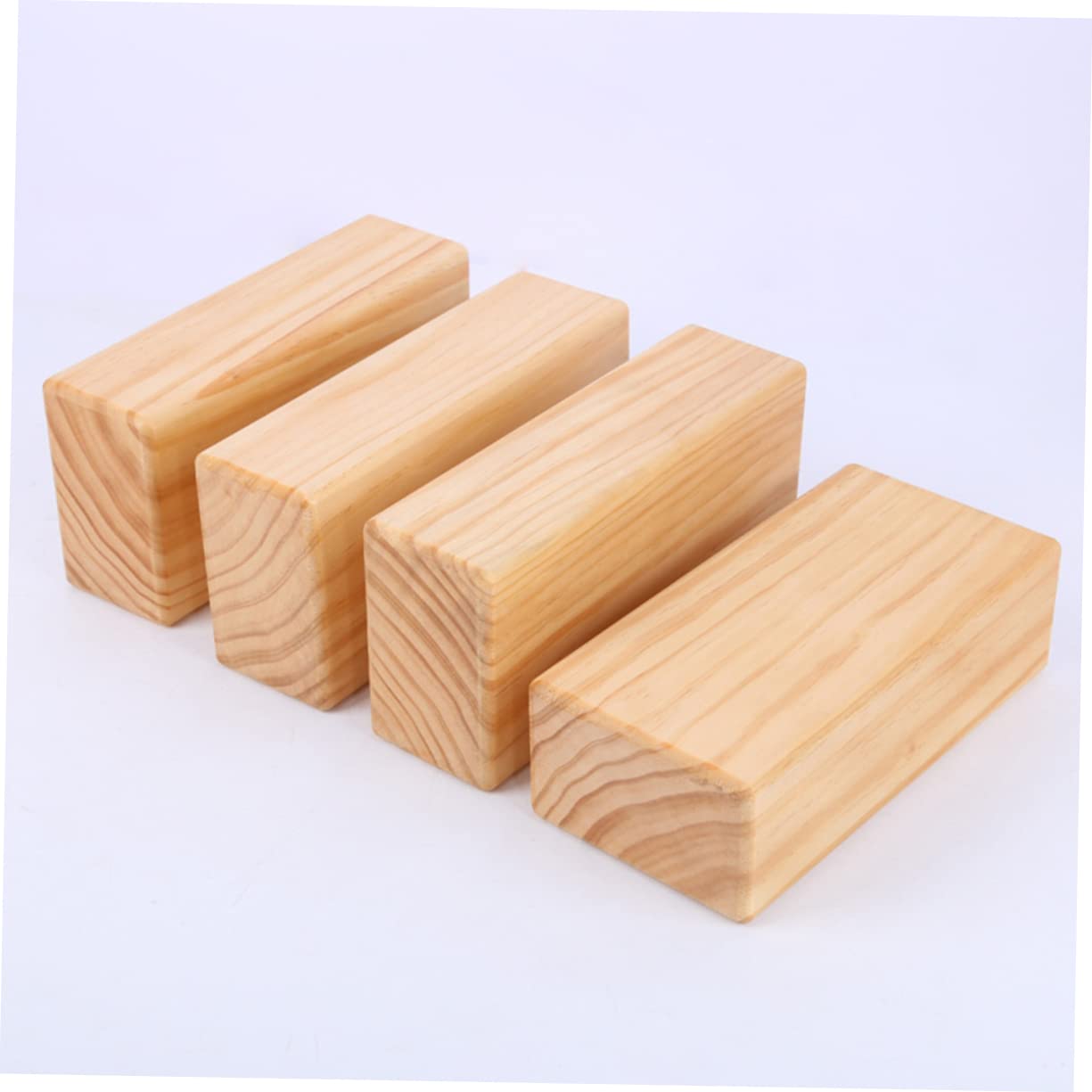 iplusmile Yoga Block Massivem Holz Rutschfest Druckfest Langlebig für Yoga Tanz und Tägliche Übungen Smooth Oberfläche Abgerundete Kanten für Yogafreunde und Fitness Enthusiasten