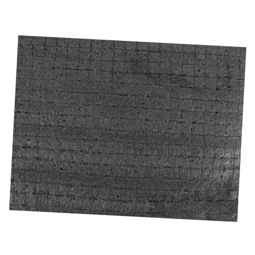 HOMSFOU Blocco Schiuma Antiurto a Griglia 330x250x40mm Riempitivo in Schiuma per Imballaggio Fai da Te Nero per Protezione Elettronica e Oggetti Fragili