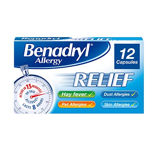 Benadryl 'Effective in 15 Minutes' Allergy Relief - 12 Capsules