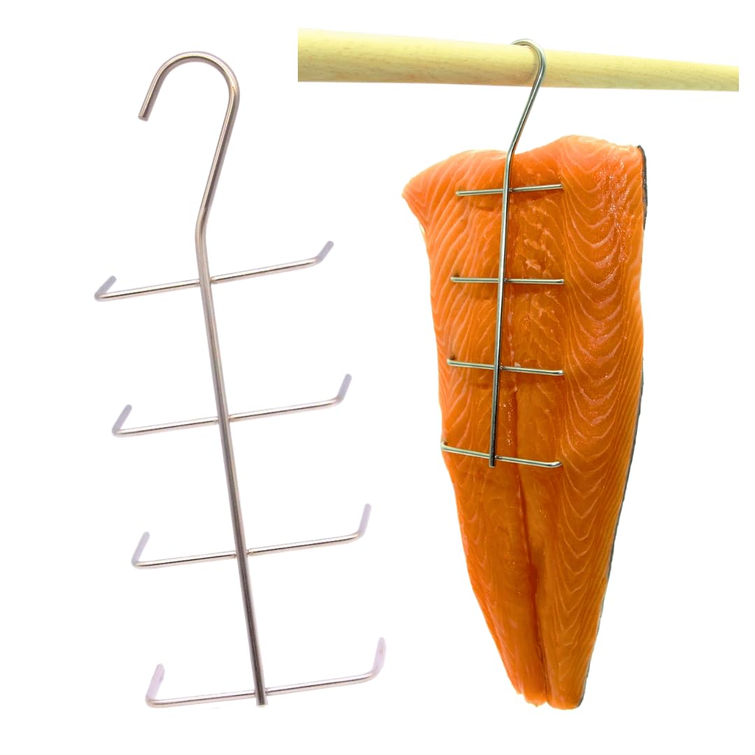 AlcoFermBrew Hooks for Smoking Fish x 10 pcs | Hooks for Fish Fillet | Meat Hooks | Smoking Hooks | Smoker Hooks | Butcher Hooks
