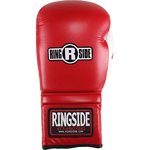 Ringside Lace Imf Tech Boxing Training Sparring Gloves , Red , 14 Oz #TOP3