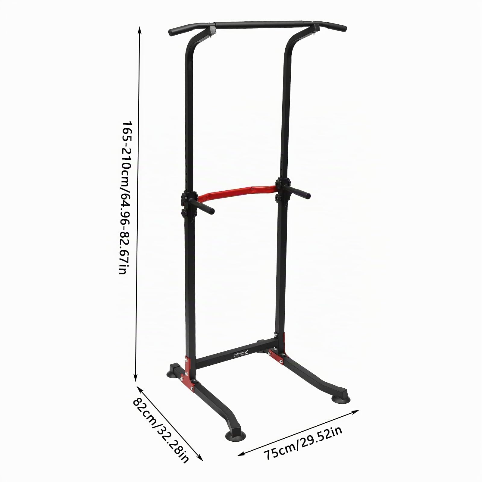 Torre de potencia plegable, barra de dominadas independiente, altura ajustable, barra de dominadas multifuncional, estación de dominadas, Power Rack para gimnasio en casa, máx. 200 kg