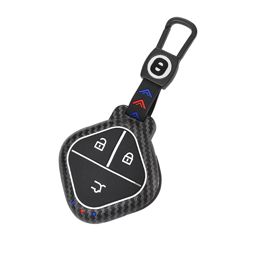 Keyzone ABS Car Key Cover for MG Comet Smart Key (Black)