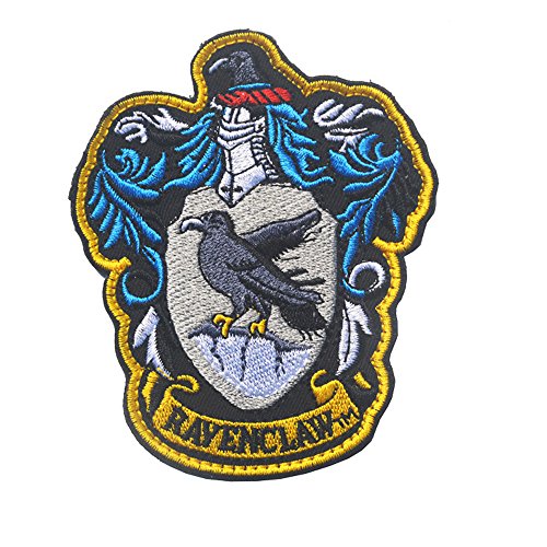 Compatible with Gryffindor Patch Sew On Gryffindor Crest Patches Hogwarts House Logo Scarf School Embroidered Emblem Applique Clothing Badge for Coat Jacket Gear Cap Hat Backpack