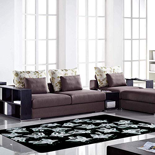 Tapis doux pour décoration intérieure en velours isolant thermique