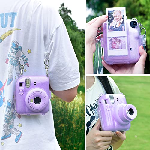 Funda transparente con brillo para Fuji Instax Mini 12 miniatura 7