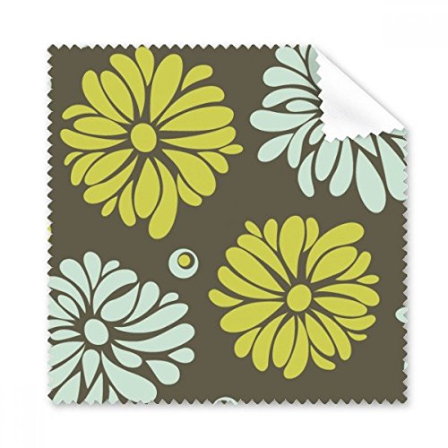Chiffon lunettes fleur jaune chrysanthème pour nettoyer vos écrans au bureau ou en voyage