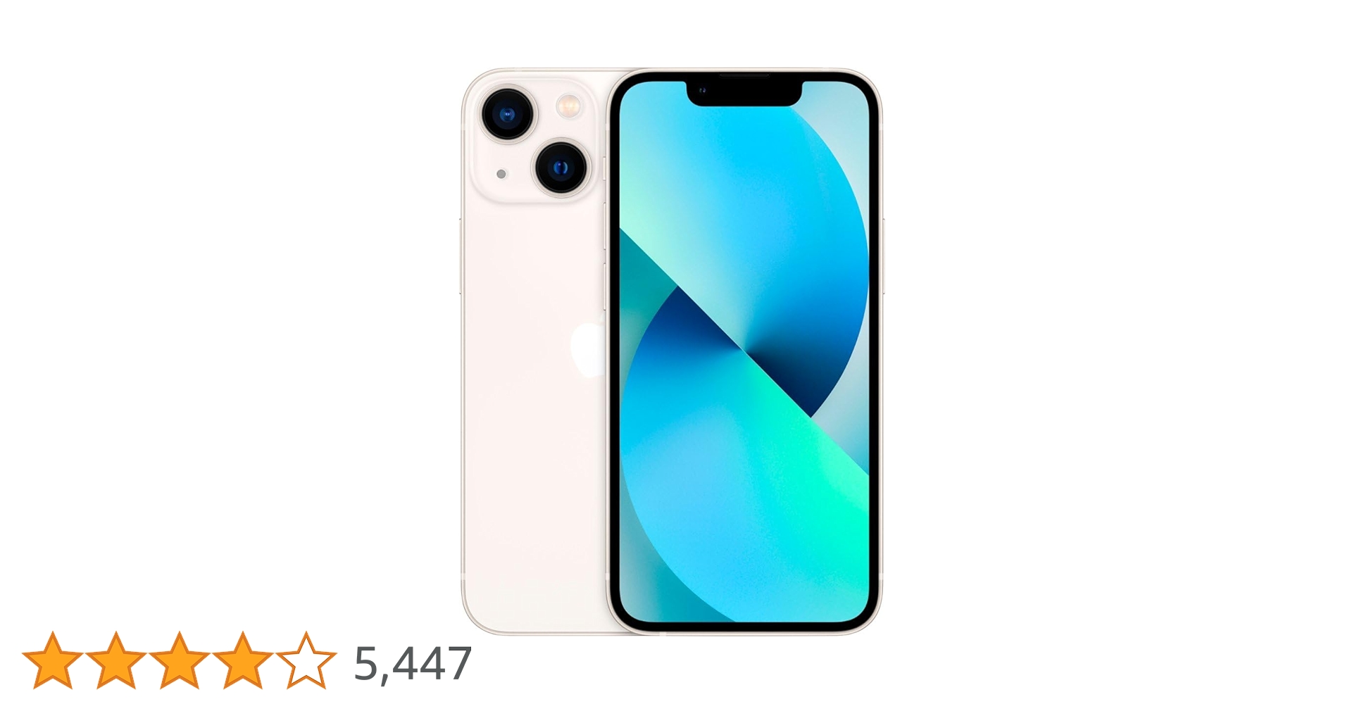 Apple iPhone13mini スターライト 128GB Apple iPhone 13 Mini 128GB Starlight - Unlocked Renewed Model