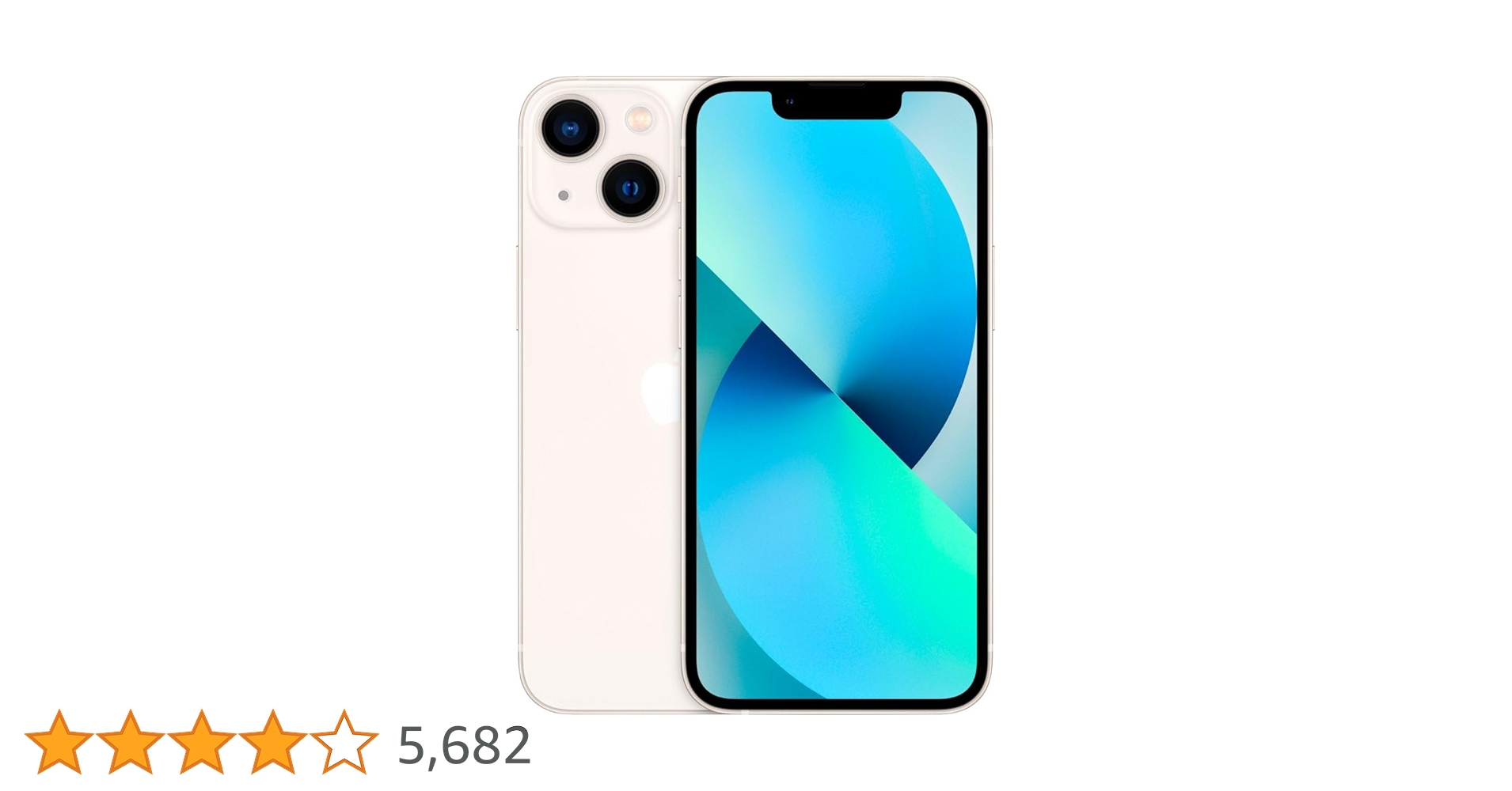 iPhone 13 Mini, 128GB, Starlight - Unlocked (Renewed) : Amazon.ca