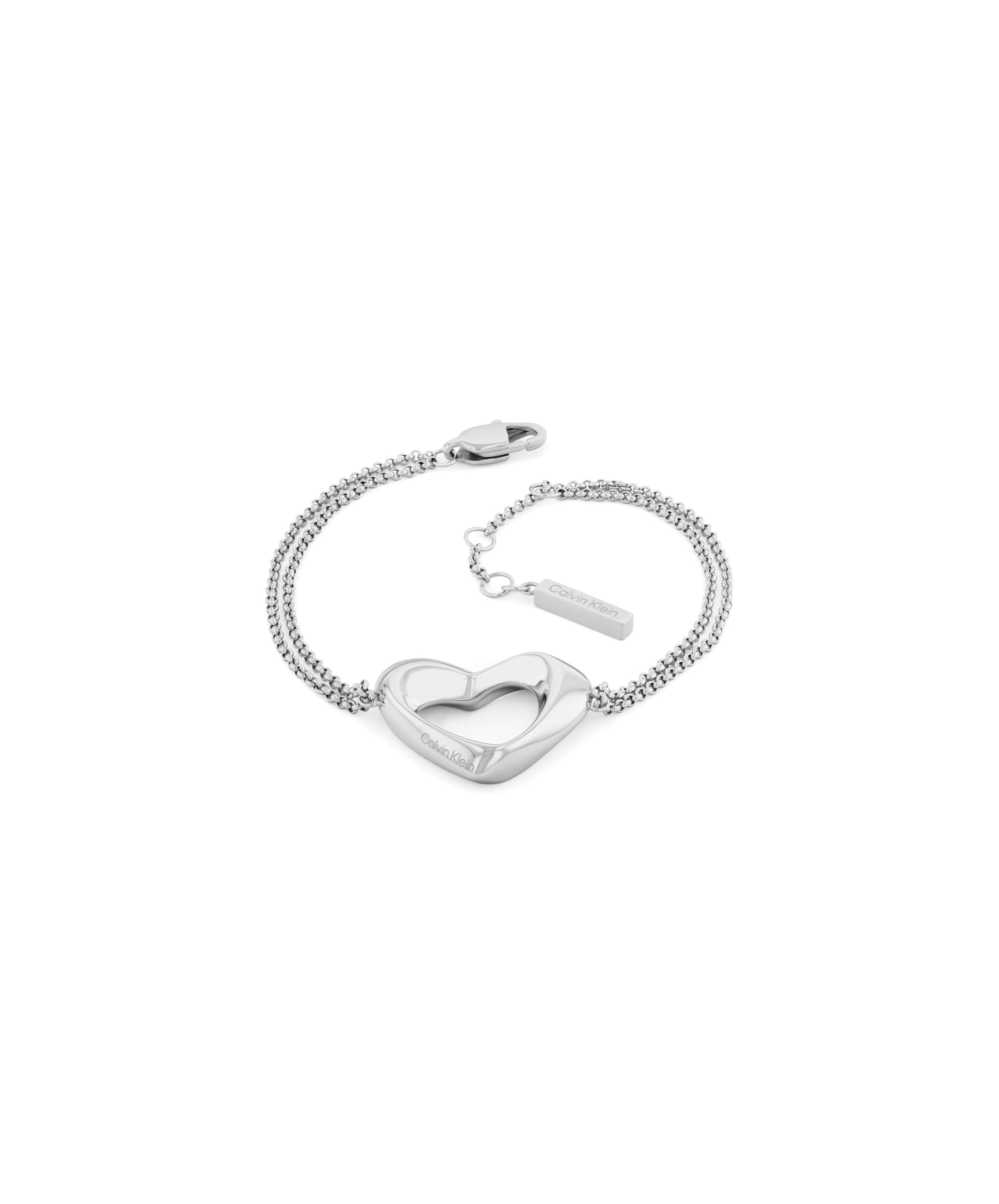 Calvin Klein Pulsera para Mujer Colección ENCHANTING en Acero Inoxidable con un Charm con Forma de Corazón - 35000758