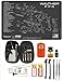 EDOG PPQ Range Warrior 27 Pc Gun Cleaning Kit - Compatible with Walther PPQ - Schematic (Exploded View) Mat, Range Warrior Universal .22 9mm - .45 Kit & Tac Book Accessories Set