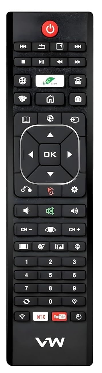 SV VW32PRO Remote Control Compatible for VISIO World VW 80 cm (32 inches) HD Ready Android Smart LED TV VW32PRO (Black)-image-36