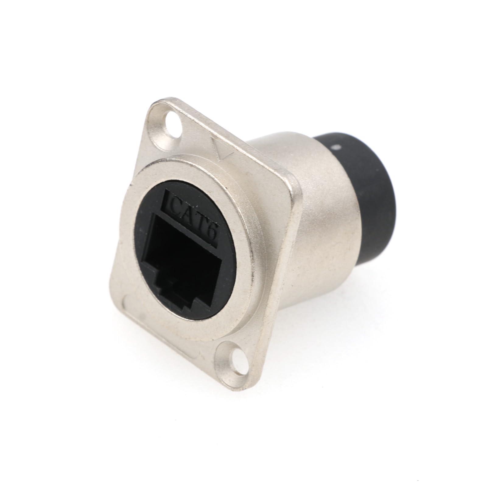 SZRMCC Złącze do montażu panelowego RJ45 5 szt. gniazdo RJ45 CAT6/CAT5E/CAT5 żeńskie do żeńskiego grodzi wodoodporny łącznik adapter przedłużający sieć Ethernet LAN czarny