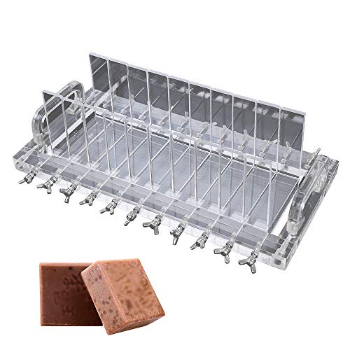 Professional Soap Cutting Tool, Acrylic Handmade Soap Cutting Machine Stainless Steel Soap Loaf Cutter Mold 3cm Wide
