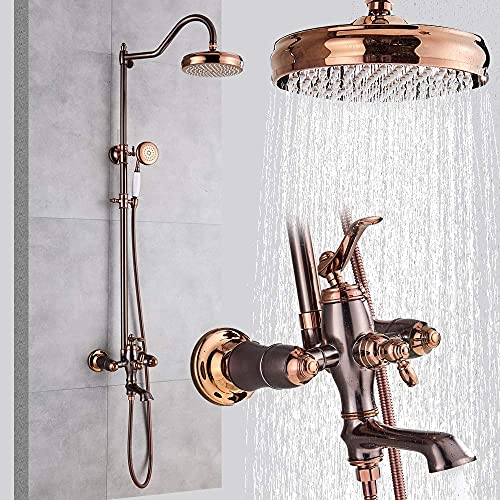 Système de douche rouge bronze type D pour résoudre le manque d'espace